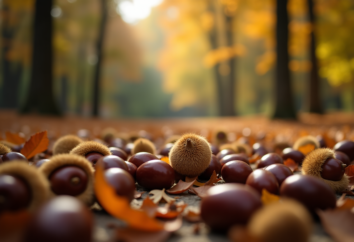 Castagne fresche e nutrienti per il benessere