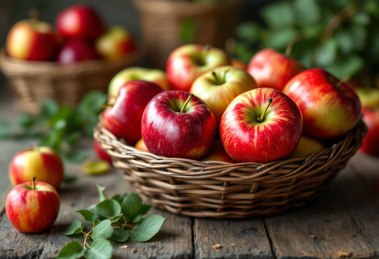 Mele fresche e ricette salutari per il benessere