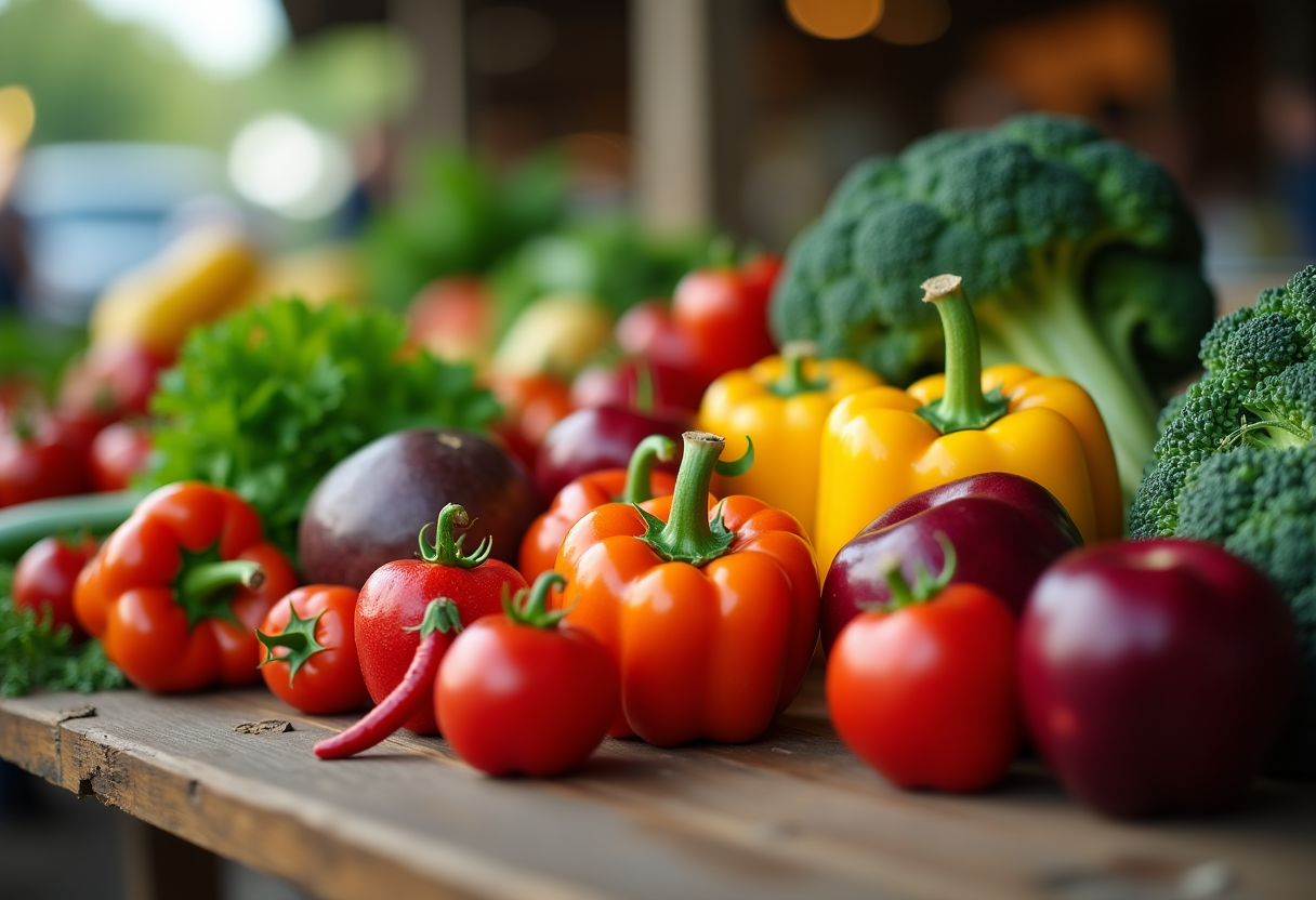 Un piatto di cibo tradizionale sano e colorato