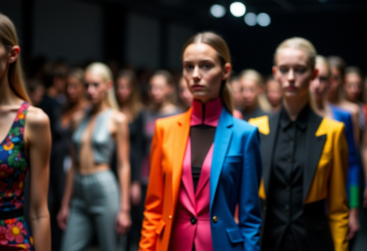 Sfilata di moda alla Lagos Fashion Week 2024