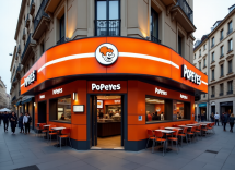 Panino con pollo di Popeyes, famoso fast food americano