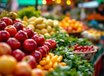 Varietà di cibi sani per una dieta equilibrata